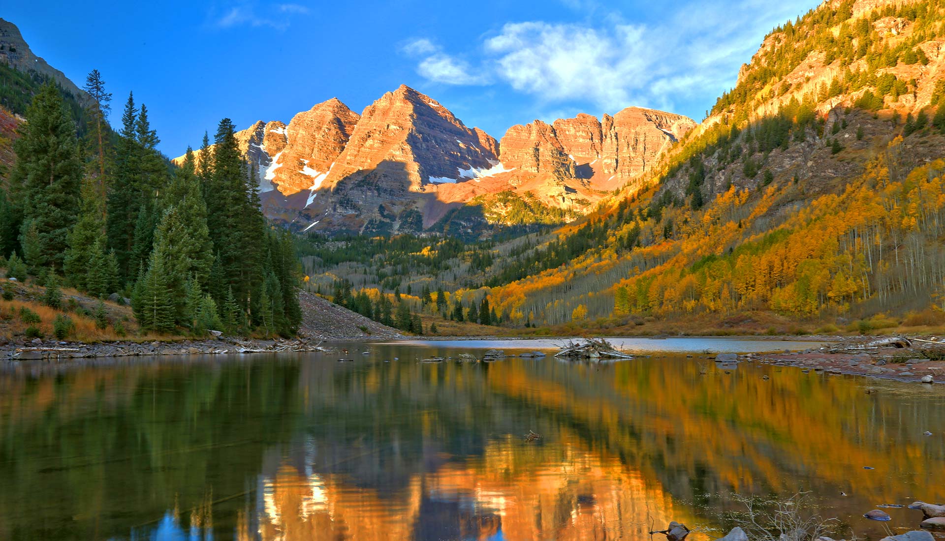 Vail Mountains Autumn Day